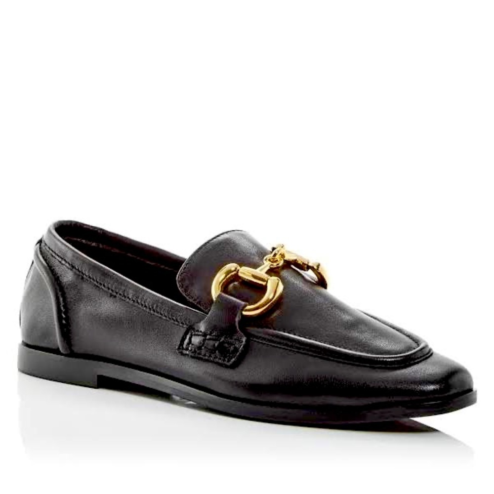NWOT Jeffrey Campbell Velviteen Gold Bit Flat Loafer